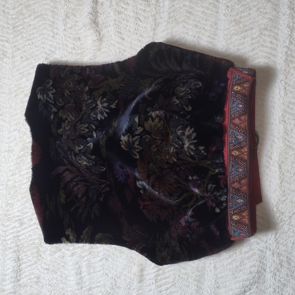 Vintage 80s FERA Skiwear Faux Fur Vest Colorful Novelty Print Size 16 - Picture 7 of 10